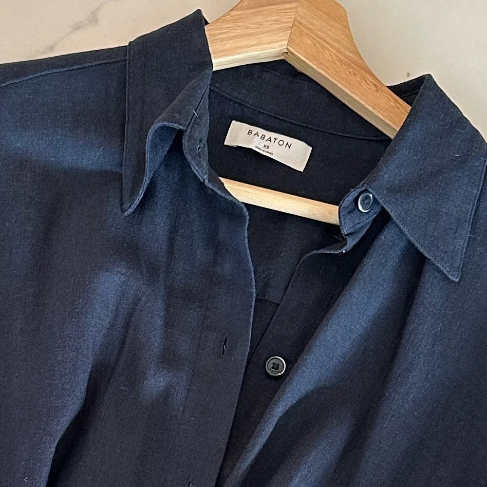 Babaton Navy Shirt Midi Dress - Picture 6 of 7